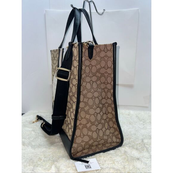 🔥🎁NEW! Coach DEMPSEY Tote 40 Handbag Signature Jacquard C1548 Msrp:$498.00 - Picture 3 of 6